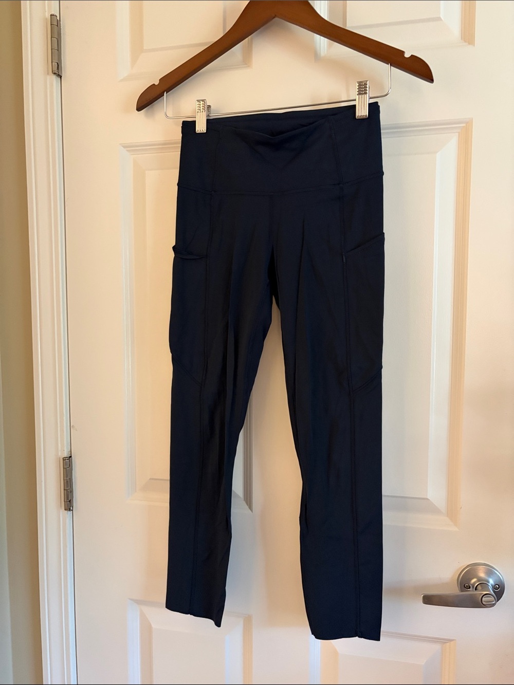 lululemon Fast and Free Navy High-Rise Pocket Leggings